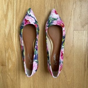 Seychelles floral pointed-toe flats